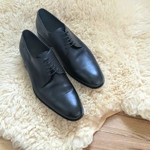 Hugo Boss Black Leather Derby Shoes